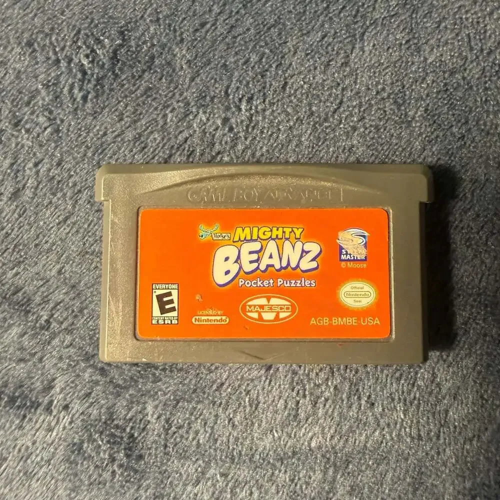 Mighty Beanz Pocket Puzzles Game Boy Advance GBA Cartridge